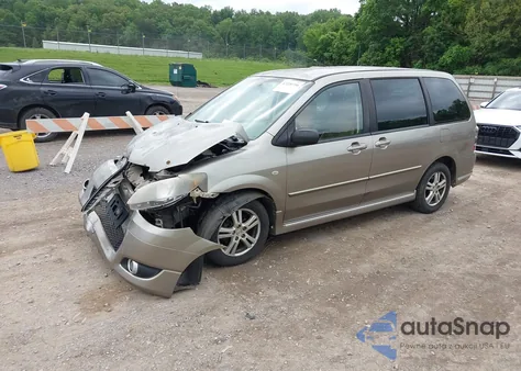 2006 Mazda Mpv Lx из США, поврежденный, VIN JM3LW28A560566000